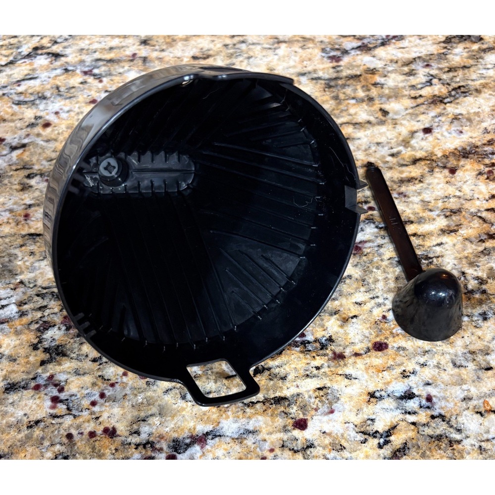 Gevalia 12 Cup Coffee Maker Model CM500 Part, Filter Basket Holder + Scoop Black